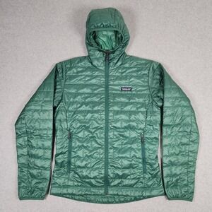 Patagonia Nano Puff Hoody Mens Small Green Primaloft Insulated Packable Hiking